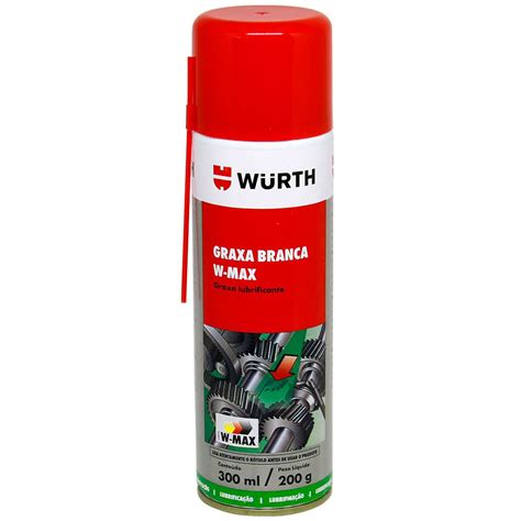 Graxa Branca Lubrificante Spray Rolamentos Eixos W Max WURTH Shopee