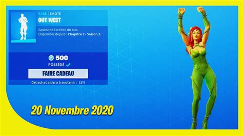 Boutique Fortnite Du 20 Novembre 2020 Item Shop November 20 2020 Youtube