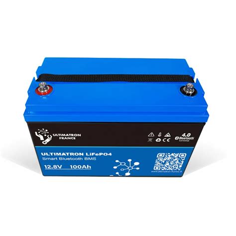 Ultimatron Lithium Batterie LiFePO4 12 8V 100Ah Smart BMS Mit Bluetooth