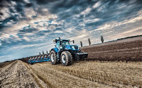 Wallpaper Field Tractor New Holland T6175 Images For Desktop Images