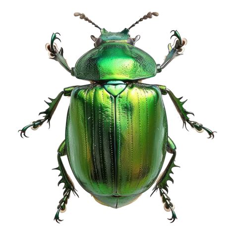 Vibrant Green June Beetle Isolated On Transparent Background 48928146 Png