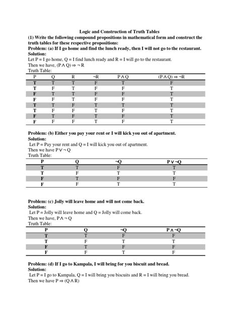 logic  construction  truth table  semantics contemporary