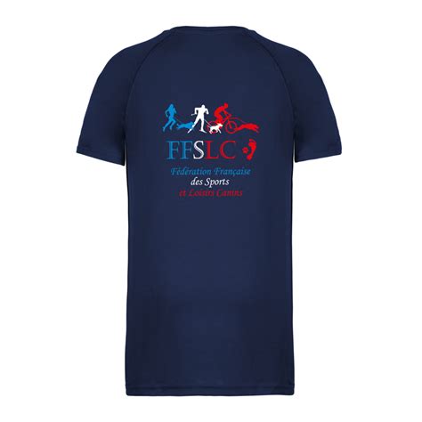 T Shirt Homme Ffslc Floqué Fédération Française Des Sports Et Loisirs