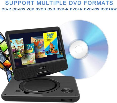 Wonnie Portable Dvd Player 75” Dvds Player For Kids And Car Swivel