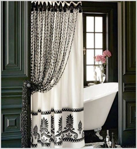 Shower Curtain Tie Backs Ideas On Foter Elegant Shower Curtains