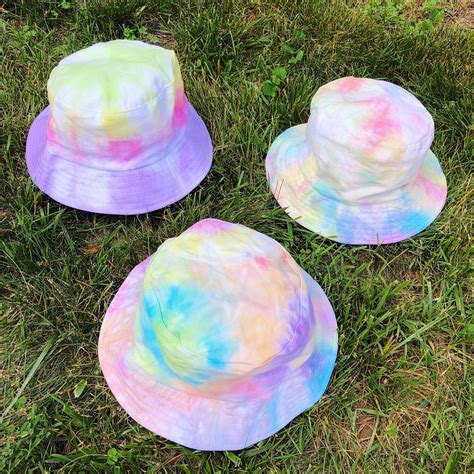 How to Tie Dye Bucket Hats - the neon tea party