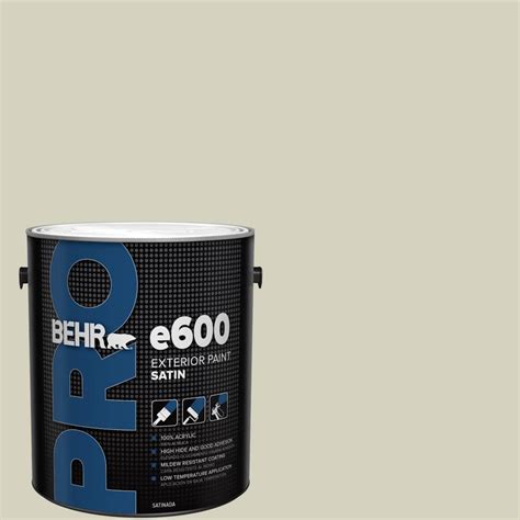 Behr Pro 1 Gal Ppf 14 Traditional Tan Satin Exterior Paint Pr64001