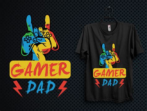 Awesome Gaming T Shirt Design And Free Mockup Download Behance