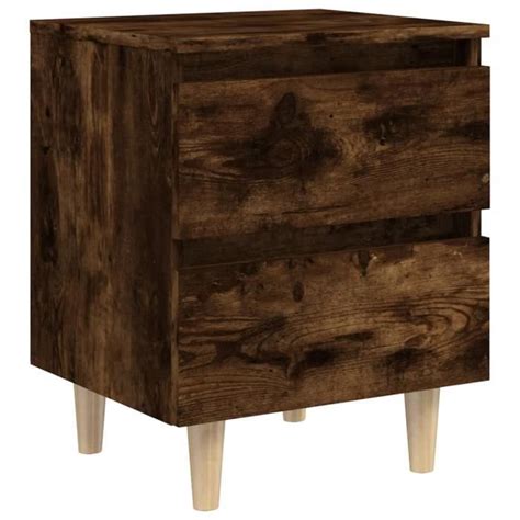 Abb Tables De Chevet Et Pieds En Bois Pcs Ch Ne Fum X X Cm