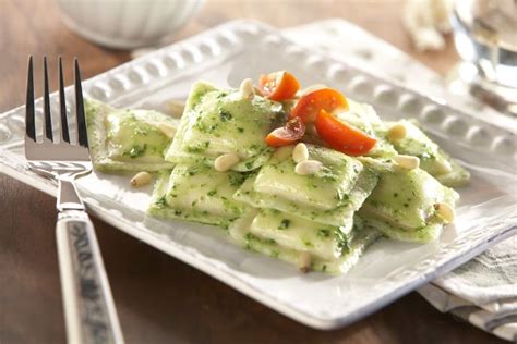 Gluten Free Cheese Ravioli With Spinach Pesto Rosina Foods Meatball