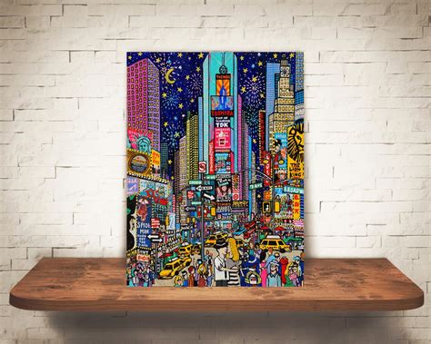 Times Square Art Times Square Print Giclee Print Art New York Etsy