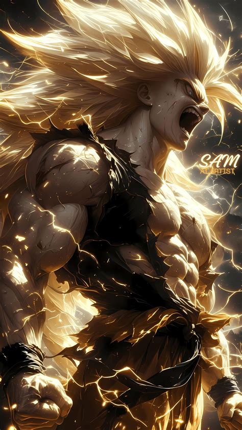 Sam on Instagram: "🗲GOKU IN SUPER SAIYAN 3 MODE🗲 🔺 For Full View on