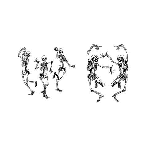 Dancing Skeletons Svg Skeleton Funny Dance SVG Skeleton SVG Etsy