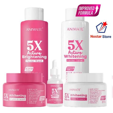 Animate 5x Active Whitening Series Paket 5in1 Mencerahkan Wajah With