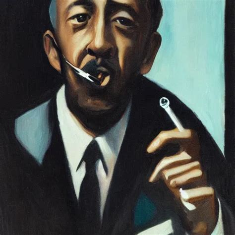 Disco Elysium Portrait Of Harry Du Bois Smoking A Stable Diffusion