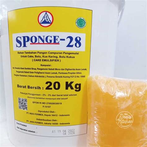 Sponge Pelembut Pengembang Kue Cake Emulsifier Repack Lazada