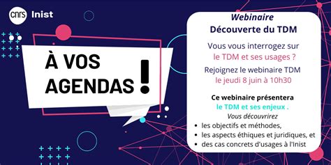 Webinaire D Couverte Du Tdm Complet Inist