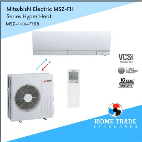 Mitsubishi Mz Fh09na 9k Btu Hyper Heating Mini Split 60 Off