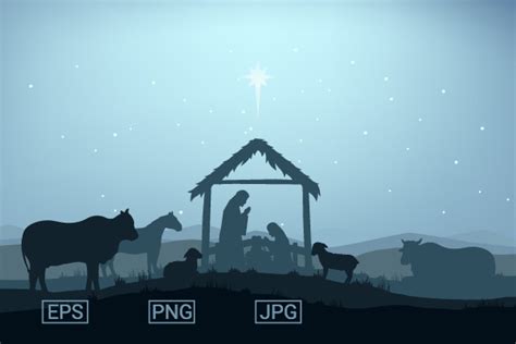 Nativity Scene Graphic by ommus studio · Creative Fabrica