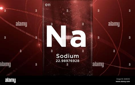 L Ment Chimique Du Symbole De Sodium Na Du Tableau P Riodique D