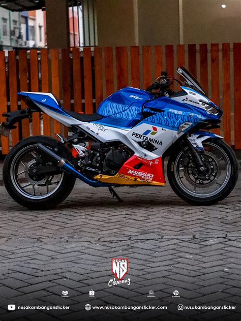 Decal Sticker Kawasaki All New Ninja Fi Livery Mandalika Sag