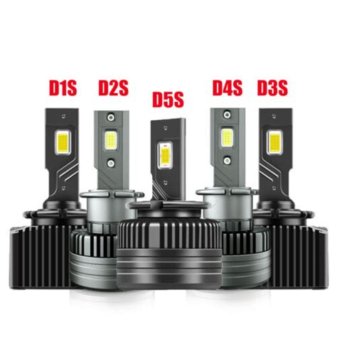 2x D1S D2S D4S D5S LED Headlight Light Bulb Lamp Conversion Kit 6000K