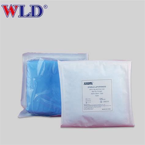 Soft Sterile Pure Cotton Laparotomy Non Woven Medical Gauze Sterile Lap