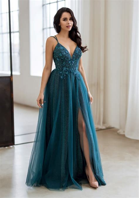 Christian Koehlert Peacock Prom Dress