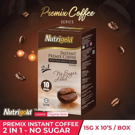 Nutrigold Premix Instant Coffee Mix In No Sugar G X Sticks