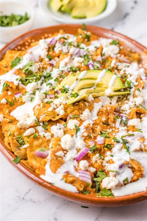 Mexican Chilaquiles Rojos Recipe | Dandk Organizer