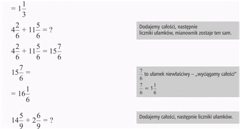 Dodawanie U Amk W O Tych Samych Mianownikach Na Poziomie Ucznia Klasy