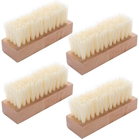 Amazon 4 Pack Wooden Nail Brush Non Slip Fingernail Hand Scrub