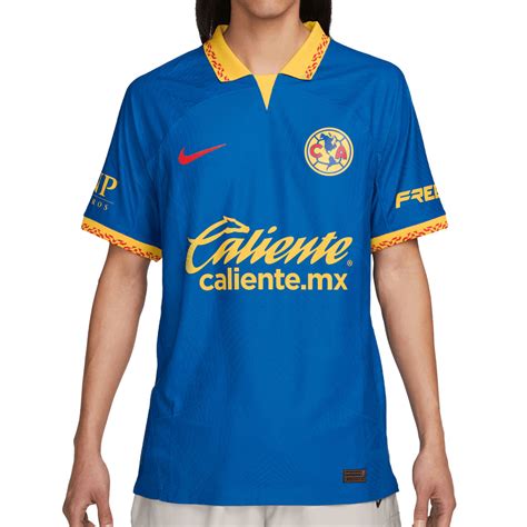 Nike Mens Club America 202324 Dri Fit Away Jersey Blueyellow