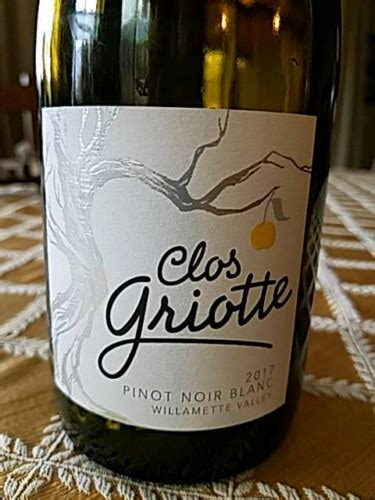 2017 Clos Griotte Pinot Noir Blanc Vivino