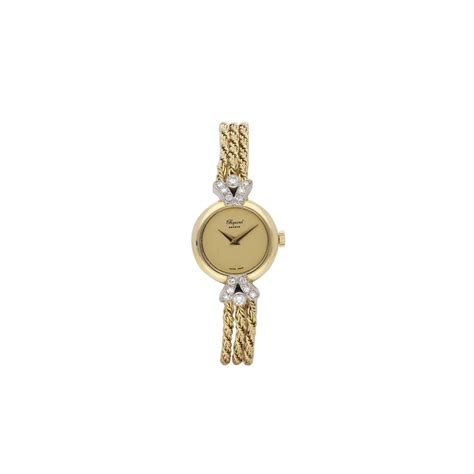 Chopard Geneve Damen Armbanduhr Wei Gold Mit Diamanten Juwelier