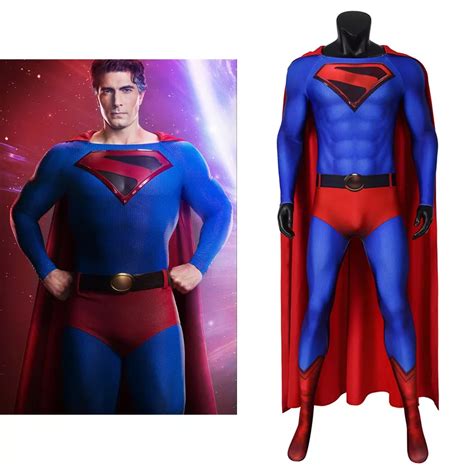 Superman Suit Clark Kent Cosplay Costumes Dc Comic Justice League Superheros Outfits For Mens