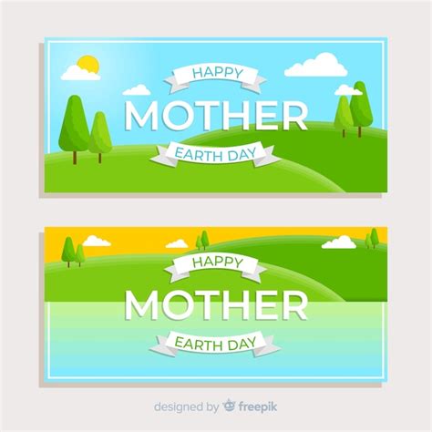 Free Vector Happy Mother Earth Day