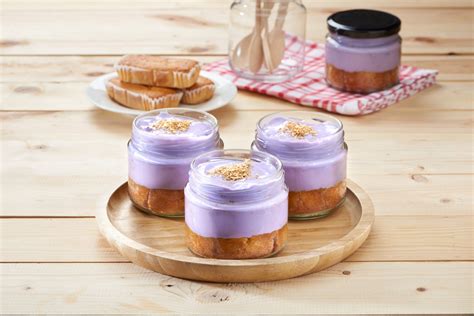 Creamy Fudgee Bar Ube Macapuno Cake In A Jar Alaska Nanay Club