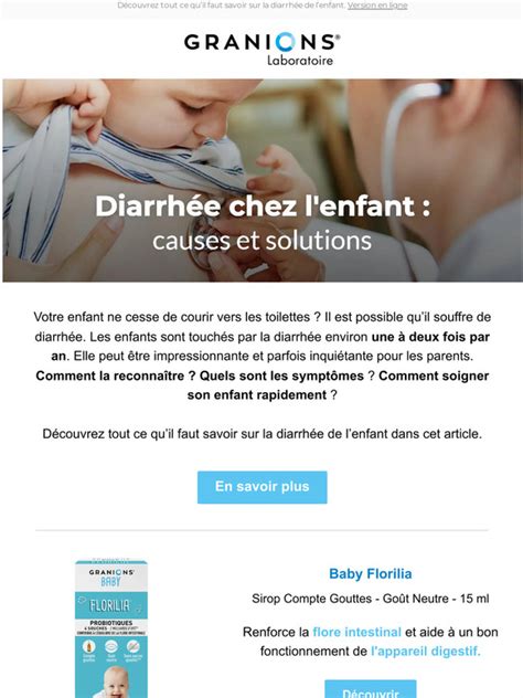 Granions Fr Article Diarrh E Chez L Enfant Causes Et Solutions