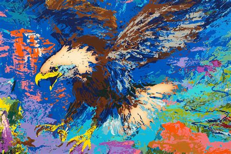 Lot Leroy Neiman Serigraph American Bald Eagle