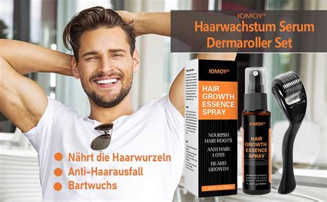 Haarwachstum Serum Dermaroller Set Iomoy Ml Anti Haarausfall