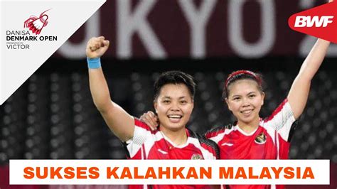 Denmark Open Kalahkan Malaysia Greysia Polii Apriyani Rahayu Ke