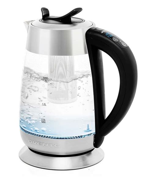 Ovente Glass Electric Tea Kettle 18 Liter Bisphenol A Free Cordless Body 1500 Watt Kg661s Macys