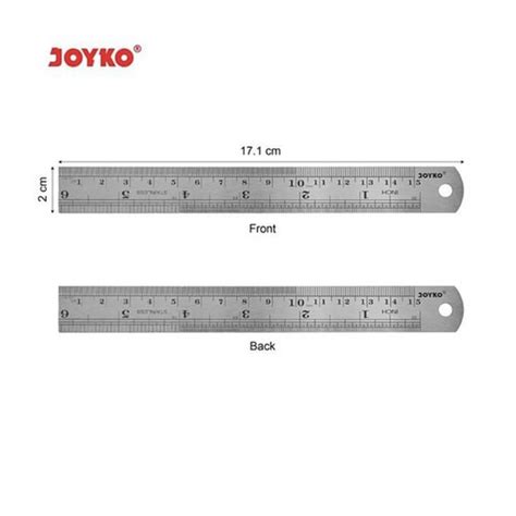 Jual Penggaris Besi Cm Joyko Stainless Steel Ruler Cm Joyko