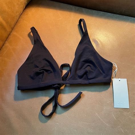 Cos Swim Nwt Cos Navy Bikini Top Mix And Match Swim Bathing Suit Triangle Top Poshmark