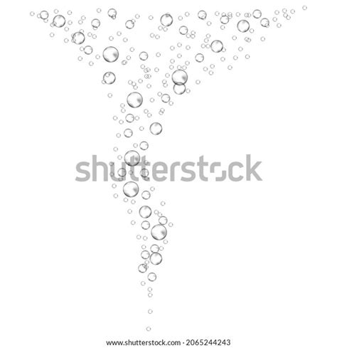 Underwater Bubbles Fizzing Soda Streams Air Stock Vector Royalty Free