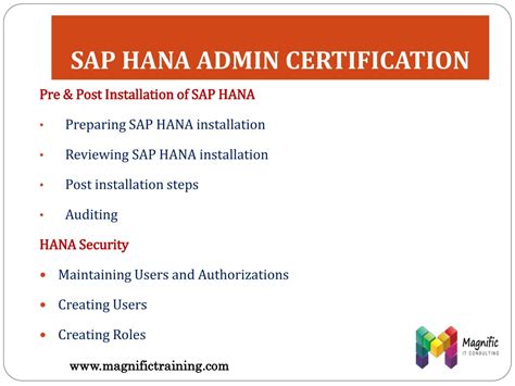 Ppt Sap Hana Admin Online Training And Certification Powerpoint