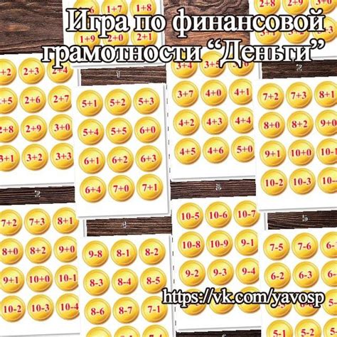 Игра по финансовой грамотности "Деньги" | скачать и распечатать