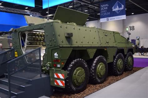 Dsei 2021 Rheinmetall Debuts Boxer Mortar Mission Module