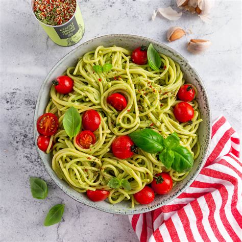 Spaghetti Mit Avocado Pesto Rezept JUST SPICES